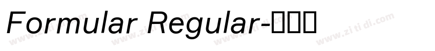 Formular Regular字体转换